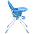 9924GENIAL® Chaise haute pour bébé évolutive Ergonomique ,Siège Rehausseur Pour Enfant, Bleu et blanc-3