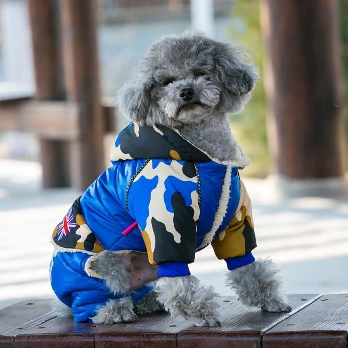 Navy Camouflage-10 -Manteau ?� capuche pour chien, imperm?�able, Camouflage, combinaison pour 