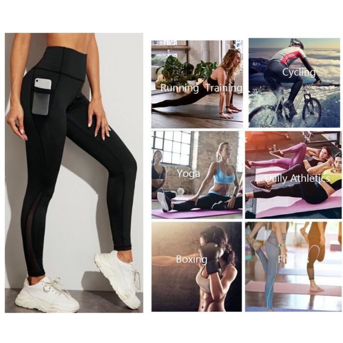 Pantalon de Sudation Femme Legging,Legging Anti Cellulite sans Couture  Élastique,Taille Haute Amincissant Pantalon de Sport,Noir,L Noir -  Cdiscount Sport