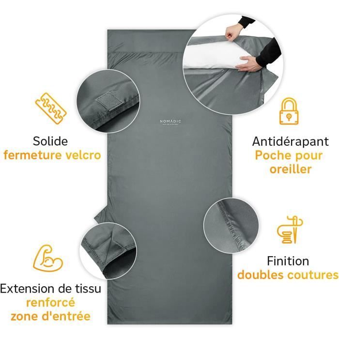 Sac De Couchage Tres Leger Fin Et Compact Sac De Couchage Ultra Leger Mince Petit Ideal Pour Les Auberges Et Les Cha P54 Cdiscount Sport