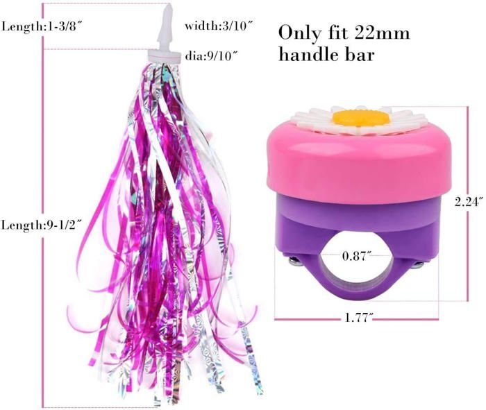 Lot De 2 Sonnettes De Vélo – Claire Et Forte, 85-95 DB, En Aluminium/ABS, Pour Guidon 21-23 Mm, Pour Enfants Et Adultes