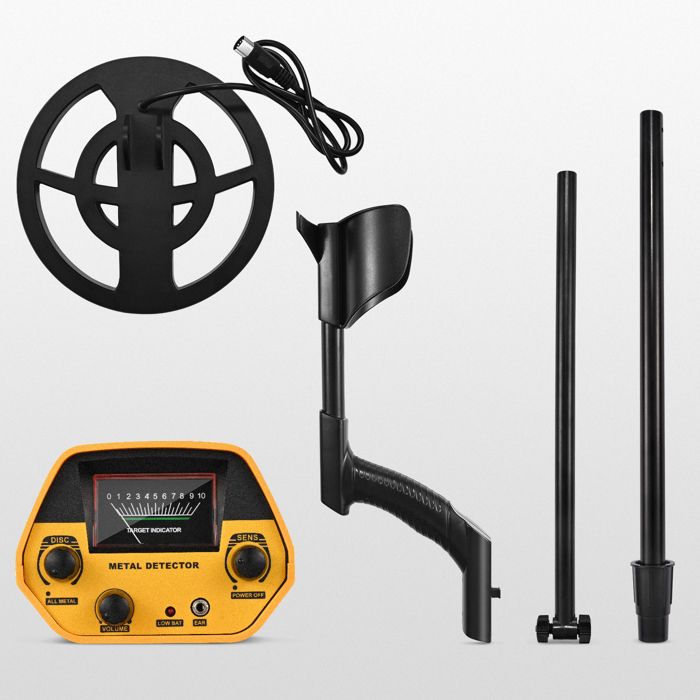 Détecteur De Métaux étanche Pour Débutants Et Passionnés - Bobine 26 Cm IP68, 5 Modes, écran LCD, Longueur Ajustable