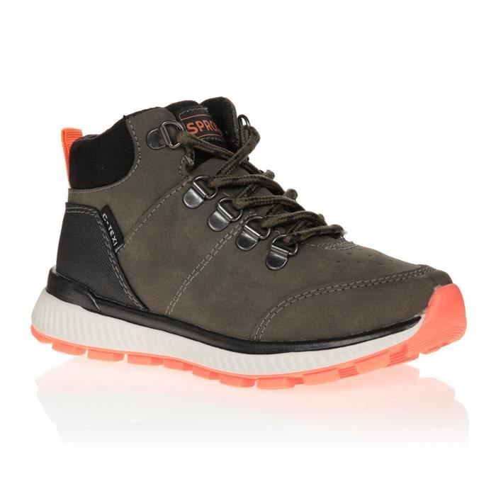 SPROX Baskets Hautes Outdoor Vert Kaki Enfant