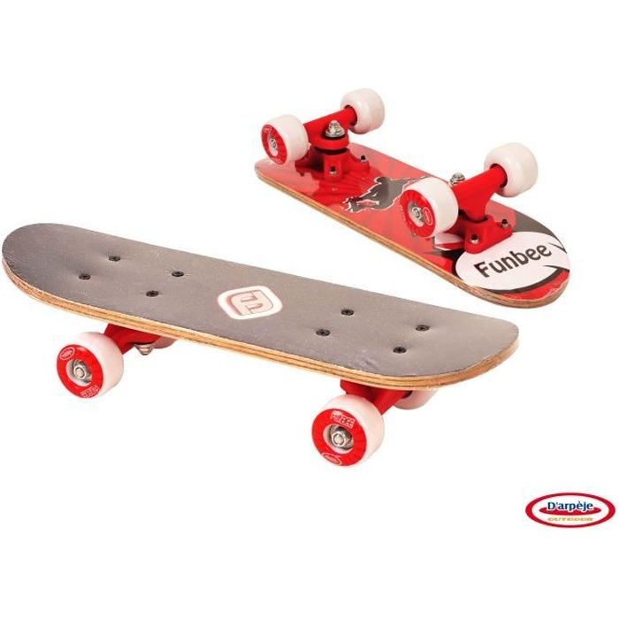 FUNBEE Mini Skate Erable 17'' Rouge