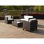 Salon De Jardin Bas Atlanta En Resine Tressee Achat Vente