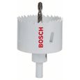 Scie-trépan HSS bimétal BOSCH - Diamètre 64 mm - Compatible avec toutes les marques-0