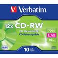 Verbatim CD-RW 12x 700 Mo 10 pièce(s)-0