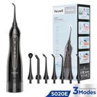 Hydropulseur Jet Dentaire Professionnel Fairywill,Irrigateur Oral Portable et Rechargeable,7 Busettes,3 Modes,IPX7 Étanche-Noir