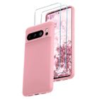 Coque Silicone Rose + 2 Verres Trempes Pour Google Pixel 8 Pro Little Boutik©