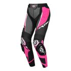 Pantalon moto femme Ixon Vortex 3 - noir/rose/blanc - L