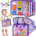 MAXLABER Jouet Montessori pour 3 4 5 6ans, Busy Board Montessori Sirène 5 Couches Planche pour Fille pour Enfant Jeu Educatif Apprendre