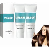 Ivila Hair Straightening Cream, Ivila Silk & Gloss Hair Straightening Cream, Protein Correcting Hair Straightening Cream,  2pcs