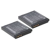 EXTENSILO 2x Batteries compatible avec Panasonic Lumix DMC-FS40, DMC-FS45, DMC-FT20, DMC-FT25 appareil photo, reflex numérique