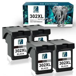 HP 302XL Noir - Cartouche d'encre compatible Grande Capacité - k2print