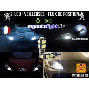 Acheter Accessoires de voiture, 2 pièces, clignotant, Installation facile,  haute luminosité, ABS, feu de position latéral dynamique LED pour Peugeot  207/308