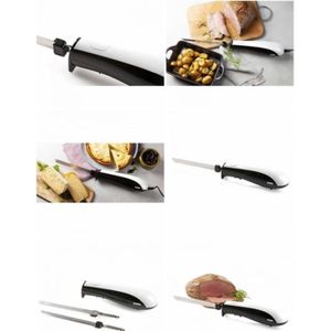 Couteau électrique pain et viande - Blanc / Gris – Vipshopboutic