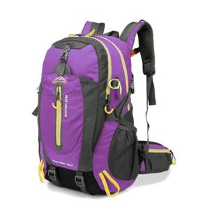 SAC À DOS DE RANDONNÉE Sac à dos d'escalade étanche sac à dos 40L sac de sport de plein air sac à dos de voyage Camping randonnée Violet
