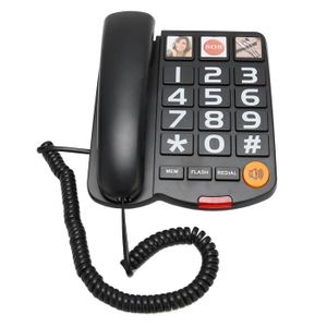 TELEPHONE FILAIRE BOUTON SOS POWERTEL46