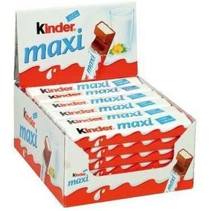 BARRES CHOCOLATÉES Kinder maxi chocolat 36 pièces