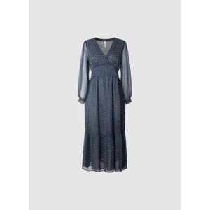 Robe Tunique PEPE JEANS Taille S - 100% Polyester, Couleur Bleu/jaune/mauve, Excellent état