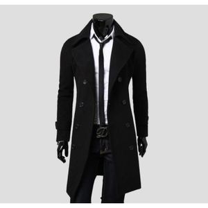 Homme Vêtements Manteaux Manteaux longs et manteaux dhiver Manteau long LC23 pour homme en coloris Noir 
