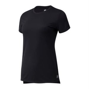 MAILLOT DE RUNNING T-shirt de Running Femme - New Balance - Manches Courtes - Noir