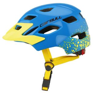 CASQUE DE VÉLO Cairbull Kids Bike Helmet 50-57cm Children Safe Scooter Skateboard Adjustable Protective avec feu arrière(Bleu )