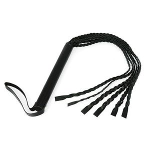 Bestoyard 1,8/ m Black Bull Whip en cuir souple et daim tress/é Tails /équestre Cheval Sport Fouette
