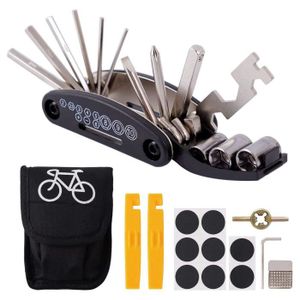 OUTILLAGE VÉLO Bike Repair Tool Kit, 16 in 1 Bicycle Repair Tool,