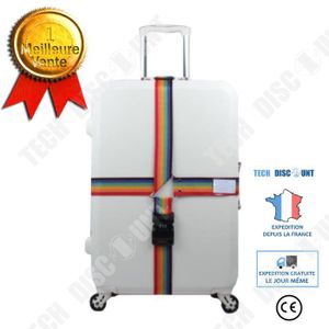 DYG Ensemble de 2 sangles de valise à bagages, accessoires de voyage,  ceinture à bagages épaissie avec boucle à dégagement rapide, sangles de  bagages de voyage bleues réglables pour Suitca