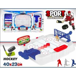 AIR HOCKEY Jeu de table de hockey pour enfants - Trade Shop Traesio - Défi 1 joueur ou plus - Blanc - Intérieur