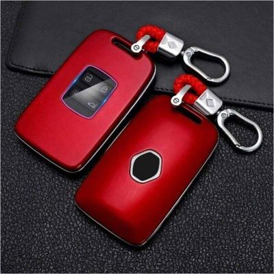 Housse De Protection Clé Pour Renault Clio 5, Zoe, Arkana, Megane 4 - Porte-clés Inclus - Rouge
