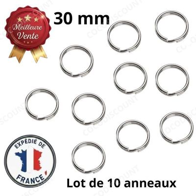 FAYAHAR 20 Pièces Anneaux Porte Clé, Porte-Clés en 304 Acier Inoxydable FAYAHAR 20 Pièces Anneaux Porte Clé, Porte-Clés en 304 Acier Inoxydable