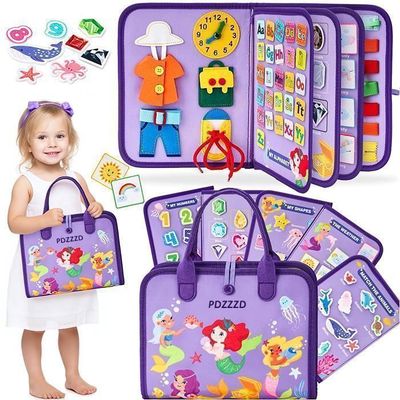 Busy Board Montessori 30 En 1 - 4 Couches Géantes, Jouet Éducatif 1-5 Ans, Apprentissage Compétences Vie Quotidienne, Cadeau Enfant