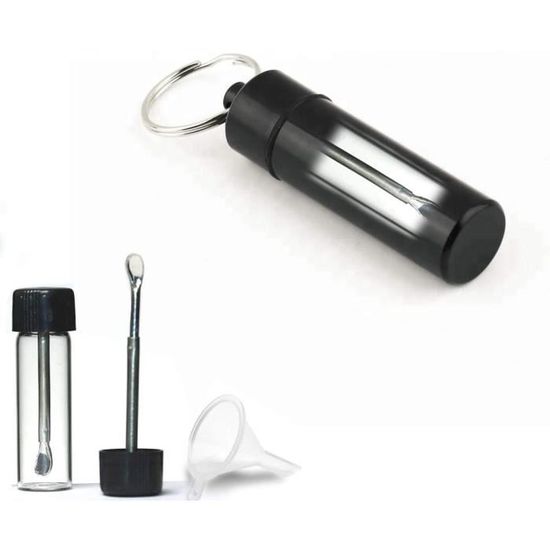 CLKE – Lot De 4 Pots à épices En Verre Avec Mini Entonnoir Et Cuillère – Portable Pour Voyage Et Cuisine - 14