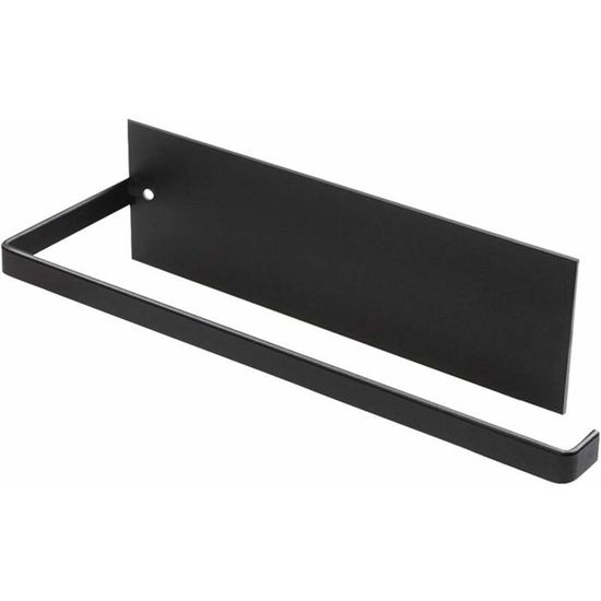 Porte-rouleau D'essuie-tout Mural Inox 28 Cm - Support Adhésif Ou Vis - Pour Papier Toilette Ou Film