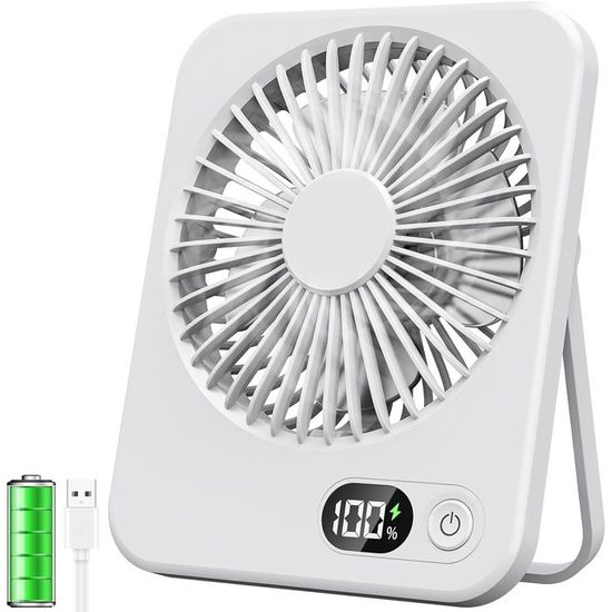 Generic Mini Ventilateur Portale Avec LED, Ventilateur