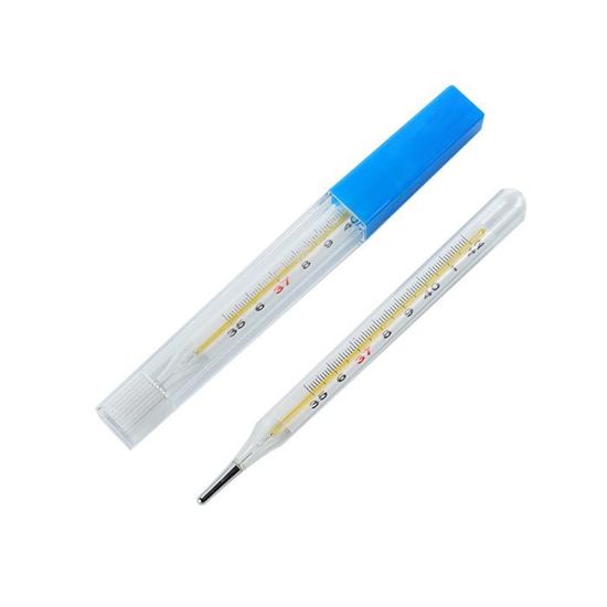 BEO 3 pièces thermomètre médical en verre au mercure mesure de la