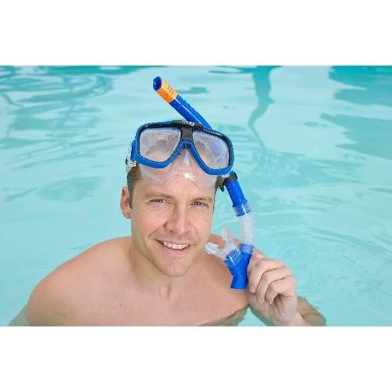Ensemble Masque Et Tuba Intex Reef Rider – Sans Latex, Hypoallergénique, Dès 14 Ans