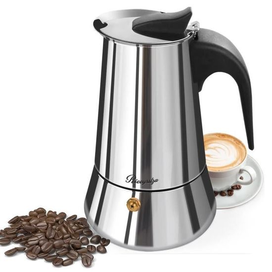 Generic Machine préparation café manuelle, Cafetière Inox 6 tasses à prix  pas cher