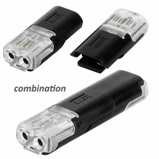 Jeu De Connecteurs Automobiles 2 Broches 09444024 - Avec Fil 15cm - Lot De 1 à 20