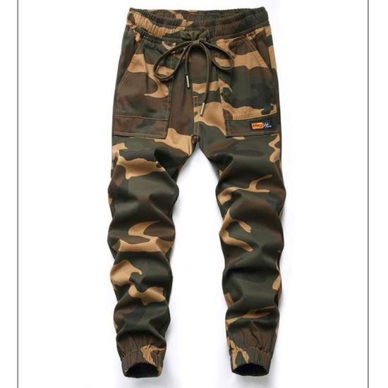 Pantalon Cargo Enfant Jogging Garçon Casual Pantalon de Travail Regular Fit - Gris camouflage - Gris camouflage Gris camouflage - Sport