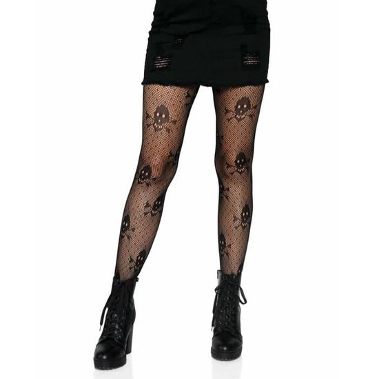 Collant Femme Taille Haute – Maille Transparente – Skinny – Nylon/Spandex