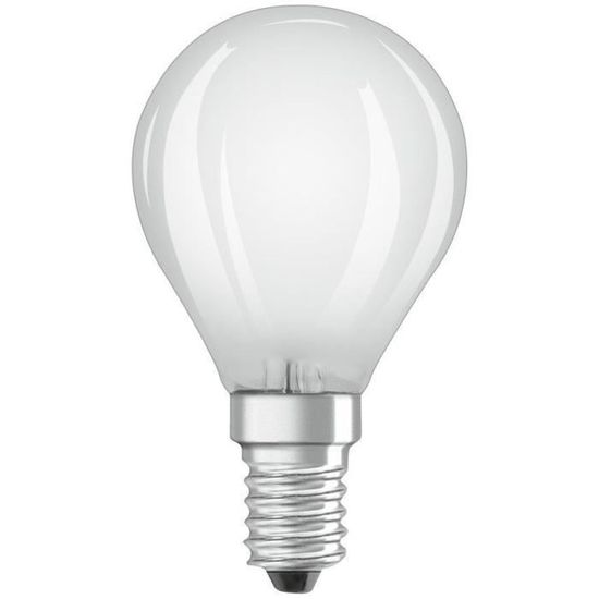 OSRAM Ampoule LED Sphérique verre dépoli 4W=40 E14 chaud