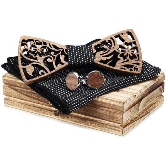 Noeud Papillon En Bois BEFORBIO - Fait Main, Ajustable, Chic Et Tendance - Accessoire Mode Original