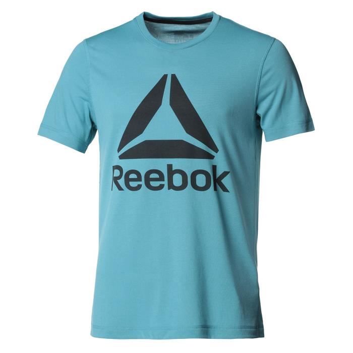 REEBOK T-shirt Manches courtes WOR SUP 2.0 - Homme - Bleu
