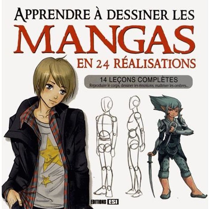 Apprendre à dessiner les mangas en 24 réalisations Cdiscount Librairie