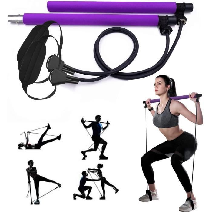 Pilates Fitness Set avec bande de résistance, équipement de sport à la maison, équipement de fitness pour la maison, entraînement à