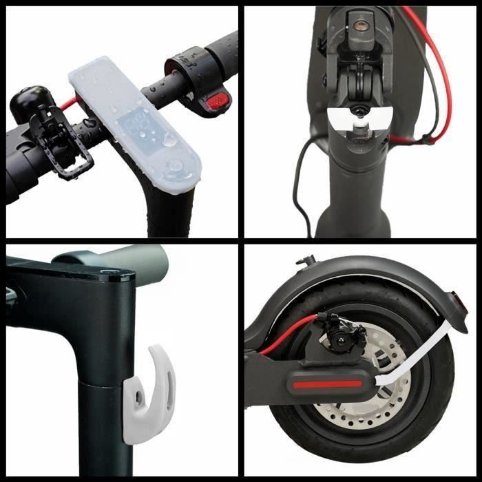 7PCS Accessoires Trottinette Electrique pour Xiaomi M365 M187 PRO BLANC ma56341