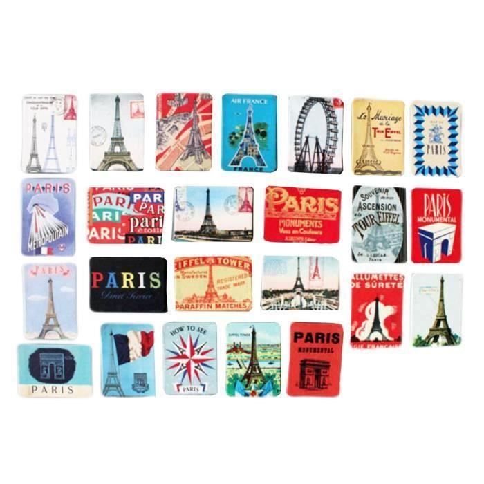 24pcs Belle Aimants décoratifs Magnets -Paris la30810